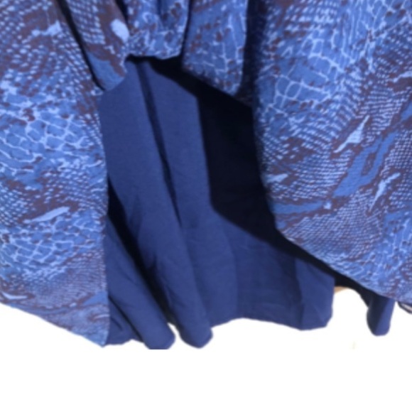 NWOT Banana Republic Snakeskin Print Long Sleeve Mini Boho Dress - Picture 11 of 15